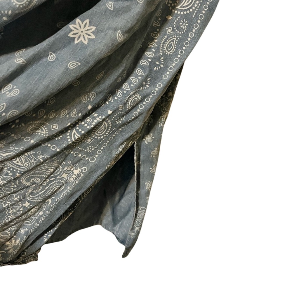 THREAD & SUPPLY Blue Country Cowgirl Bandana Dress Sz S - Picture 5 of 10